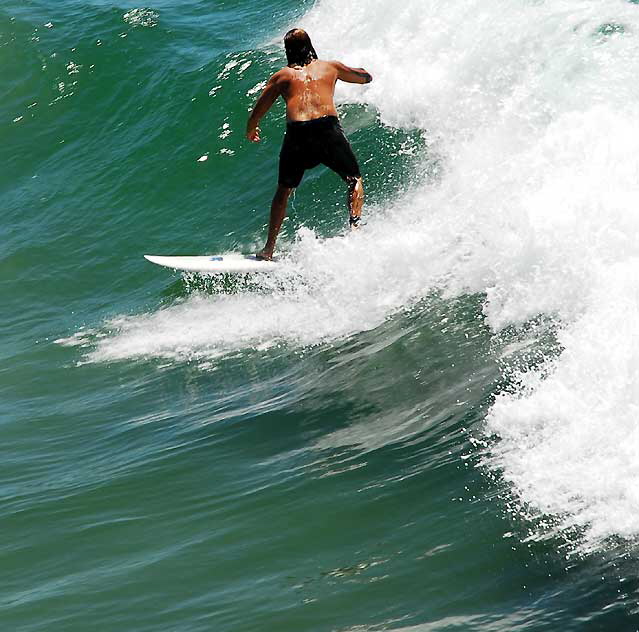 Surfer, Manhattan Beach Pier, Tuesday, August 24, 2010