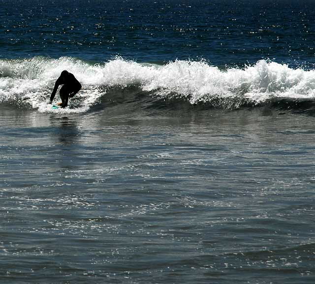 Surfer, Manhattan Beach Pier, Tuesday, August 24, 2010