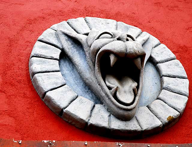 Gargoyle on the west wall of "12 Washington" - Venice Beach