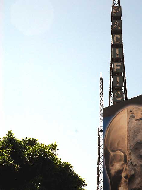 Mummies billboard at the Warner Pacific Theater, Hollywood