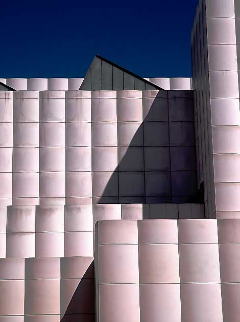 White geometric wall, Los Angeles County Museum of Art