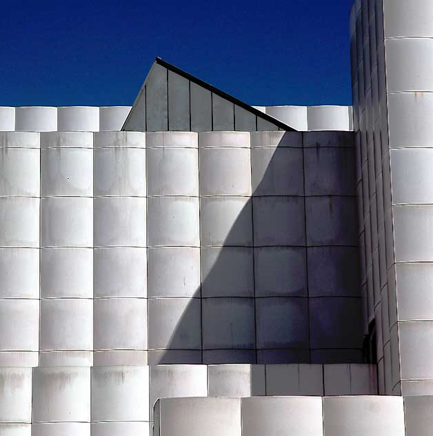 White geometric wall, Los Angeles County Museum of Art