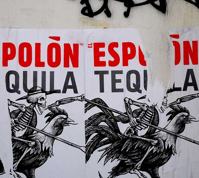 Promotional poster for Espolon Tequila, Melrose Avenue