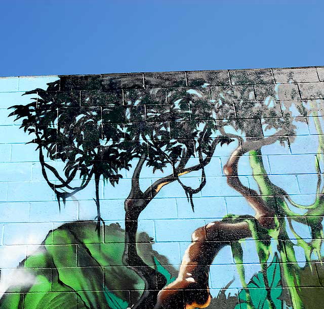 Tree - mural in alley behind Melrose Avenue