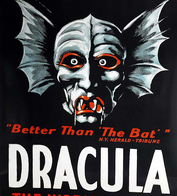 Dracula - antique poster in window of Larry Edmunds Books and Memorabilia, Hollywood Boulev