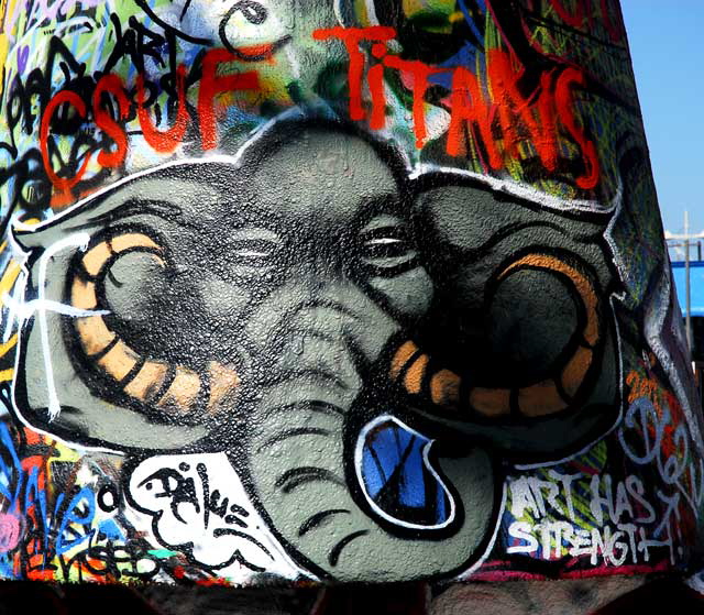 Elephant - Graffiti Wall at Venice Beach