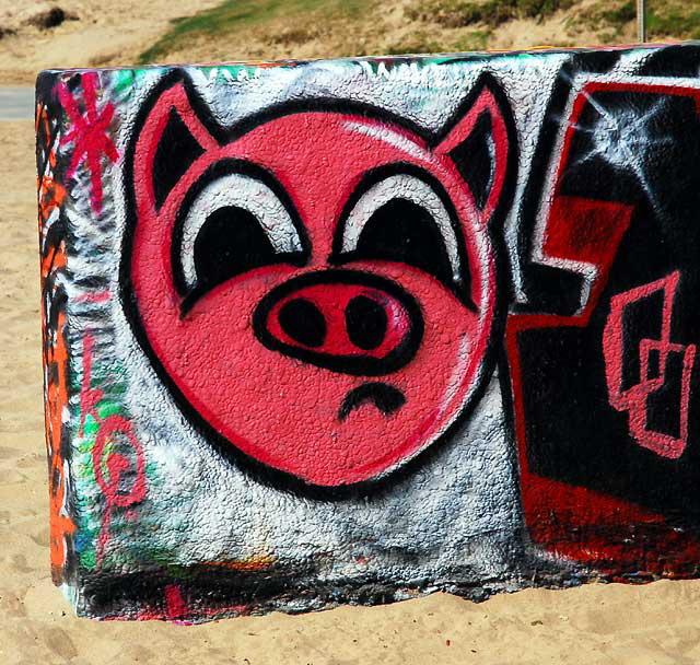 Pig - Graffiti Wall at Venice Beach
