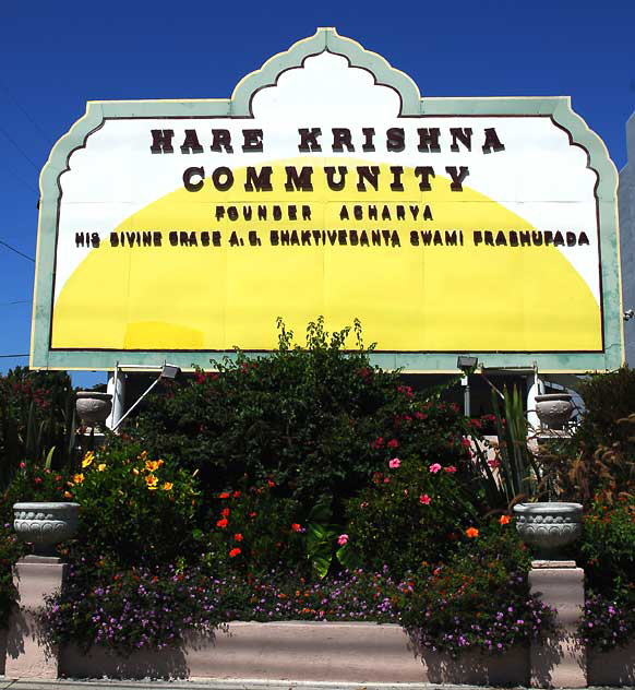 At the Hare Krishna Community, 1764 Watseka Avenue in Culver City, at Venice Boulevard