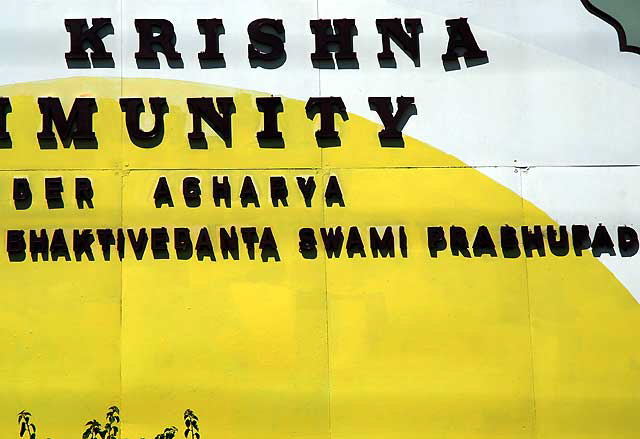 At the Hare Krishna Community, 1764 Watseka Avenue in Culver City, at Venice Boulevard