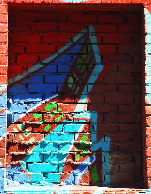 Cityscape Graffiti Window