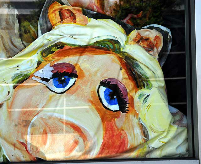 Miss Piggy - window of Amoeba Music, Sunset Boulevard in Hollywood