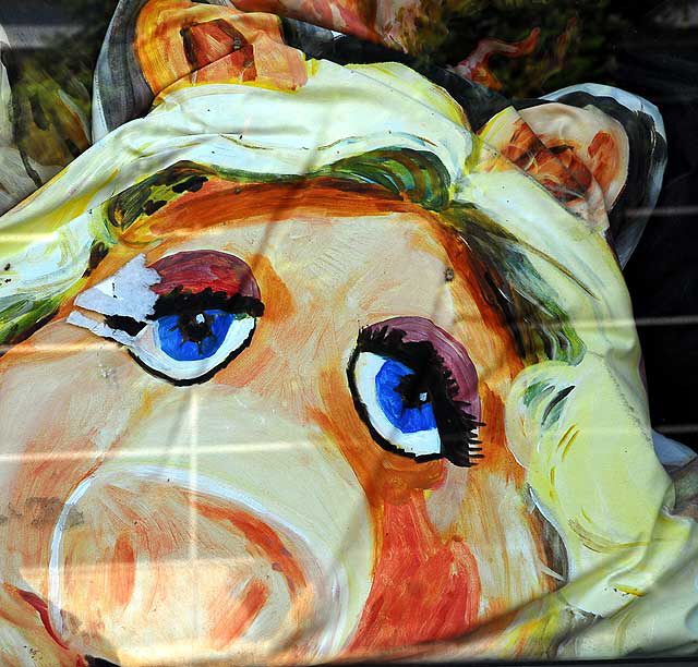 Miss Piggy - window of Amoeba Music, Sunset Boulevard in Hollywood