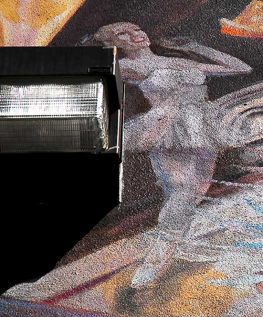 Ballet Dancer - detail of mural on the west wall of Amoeba Music, Sunset Boulevard in Hollywood