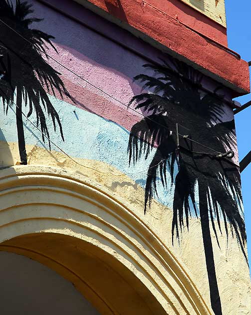 The corner of Washington Boulevard and Pacific Avenue in Venice Beach