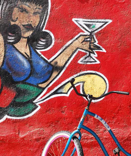 Bicycle at tattoo parlor, Venice Beach