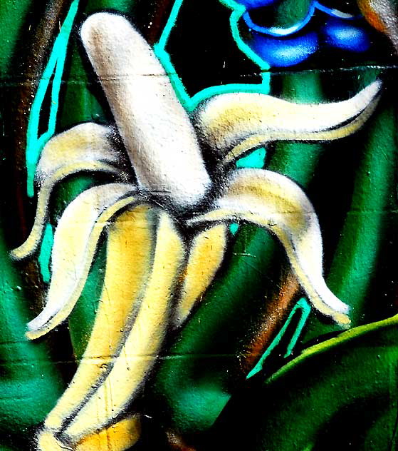 Mural in alley behind Melrose Avenue - Banana