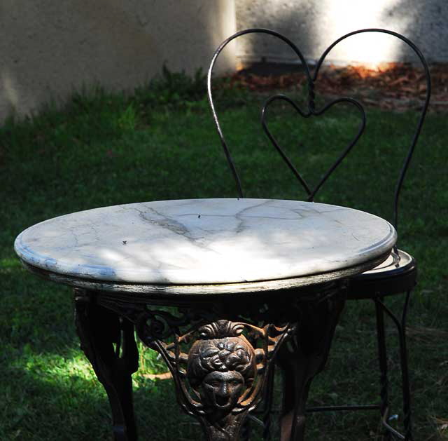 Table and Chair, Barnsdall Park, Hollywood Boule