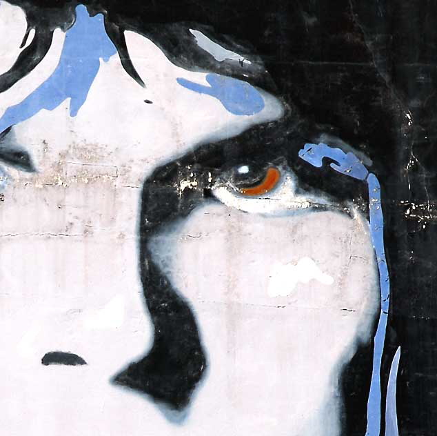 Jim Morrison mural, Selma at La Brea, Hollywood