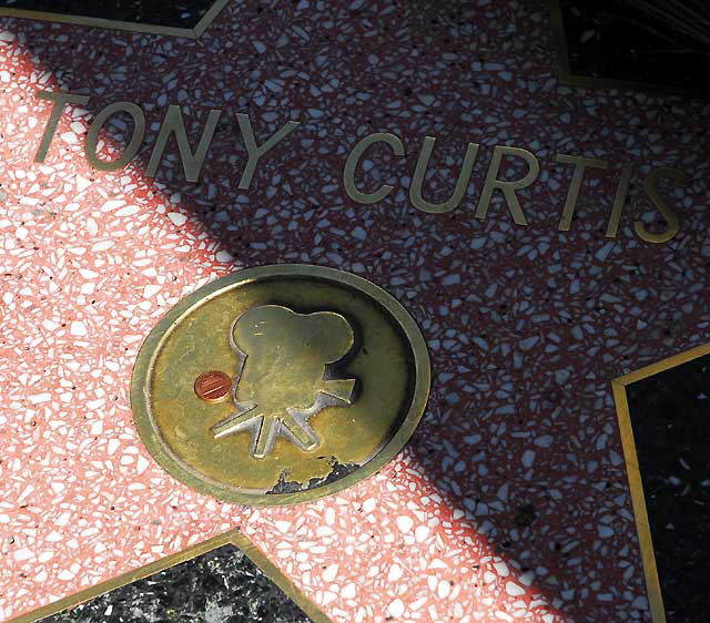 Tony Curtis' star on the Hollywood Walk of Fame, Thursday, September 30, 2010