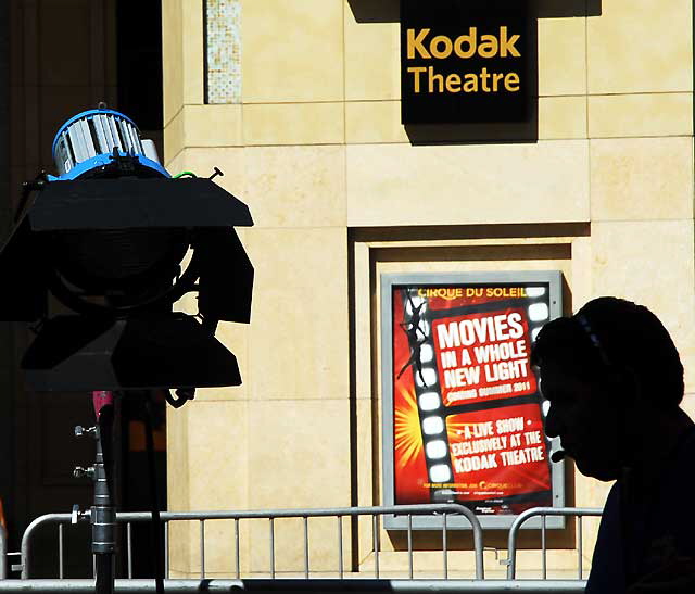 Setting up for the premiere of the movie "Secretariat" at the El Capitan Theater on Hollywood Boulevard, Thursday, September 30, 2010