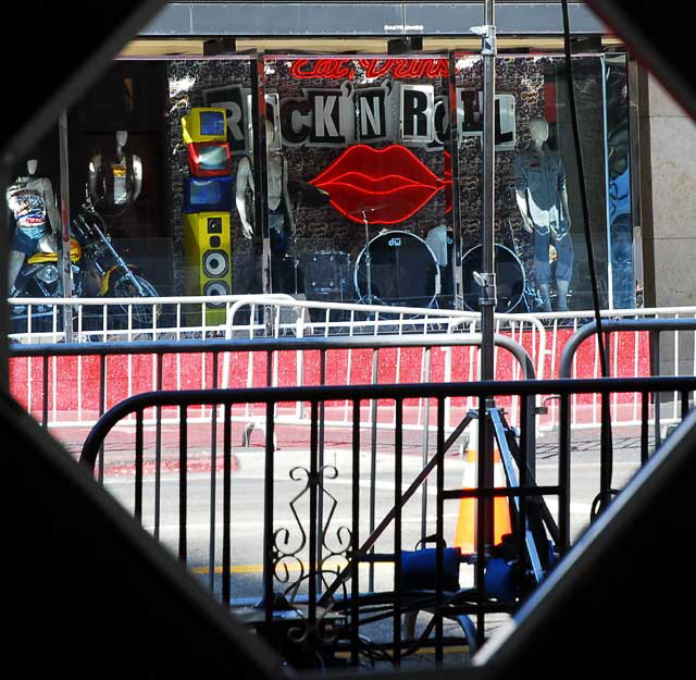 Setting up for the premiere of the movie "Secretariat" at the El Capitan Theater on Hollywood Boulevard, Thursday, September 30, 2010