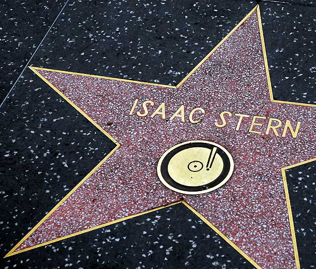 Isaac Stern's star on the Hollywood Walk of Fame 