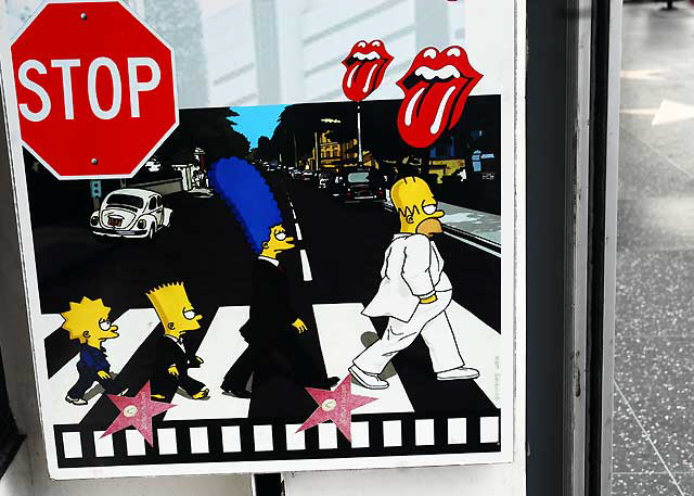 The "Abbey Road" Simpsons, Hollywood Boulevard