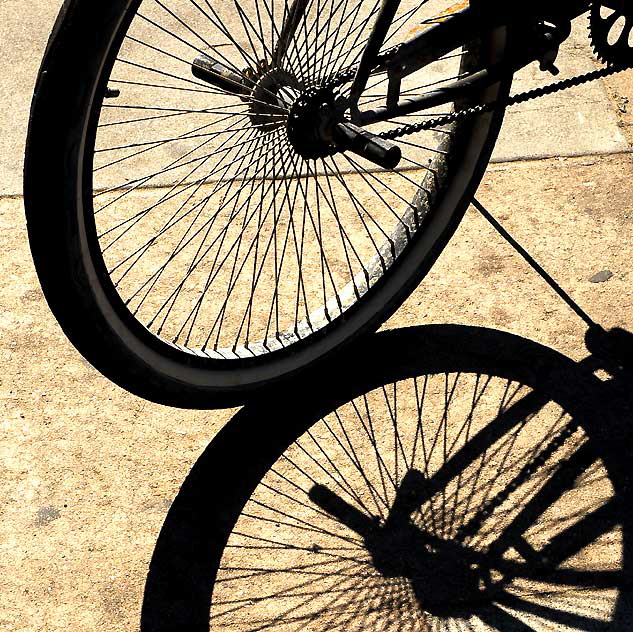 Bicycle Shadows, Venice Beach, Friday, October 1, 2010