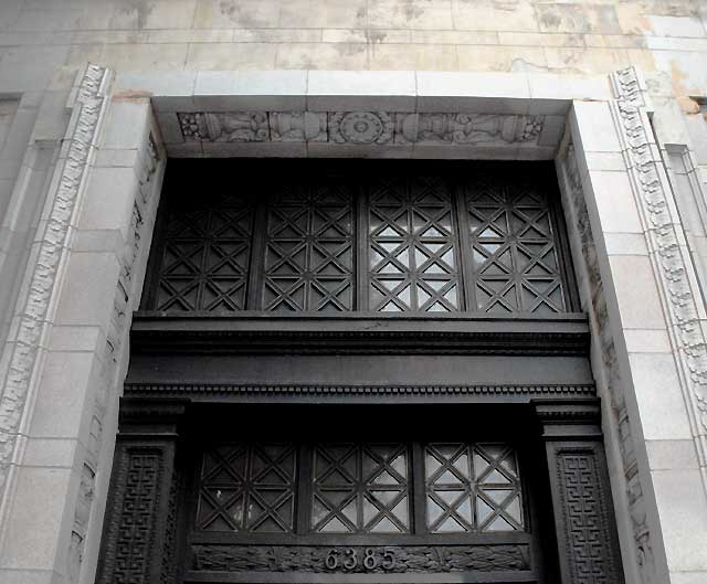 Security Pacific Bank building on the northeast corner of Cahuenga and Hollywood Boulevard - 1921, by John and Donald B. Parkinson - 6381 Hollywood Boulevard