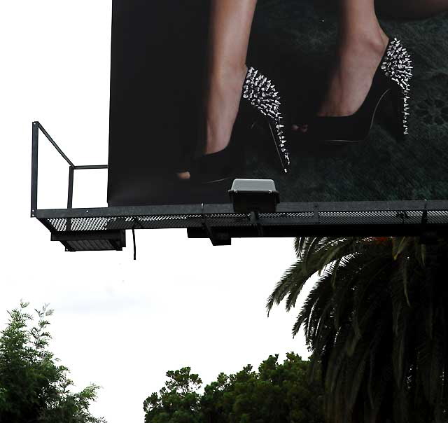 Nude in Spike Heels, billboard on the Sunset Strip, Tuesday, October 5, 2010