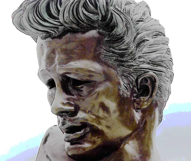 Bust of James Dean at Griffith Park Observatory, Kenneth Kendall (1958)