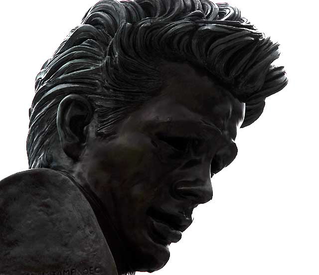 Bust of James Dean at Griffith Park Observatory, Kenneth Kendall (1958)