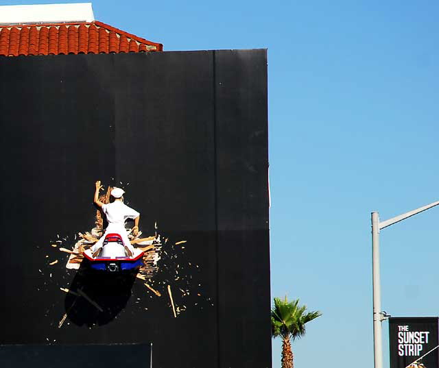 Billboard for the movie "Jackass 3-D" on the Sunset Strip, at Queens Road, Friday, October 8, 2010