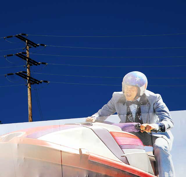 Billboard for the movie "Jackass 3-D" on the Sunset Strip, at Queens Road, Friday, October 8, 2010