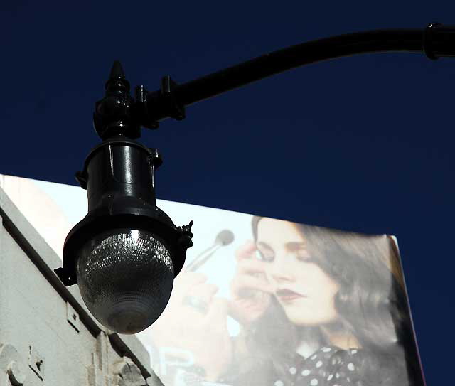 Billboard for make-up school, Hollywood Boulevard