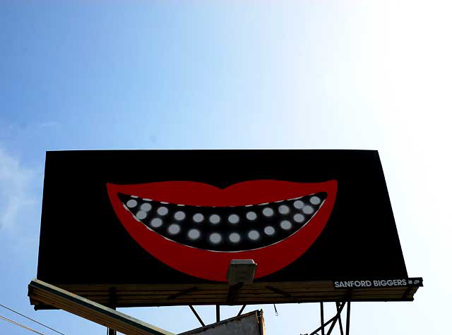 "Big Smile" billboard, LA Brea at First, just south of Hollywood 