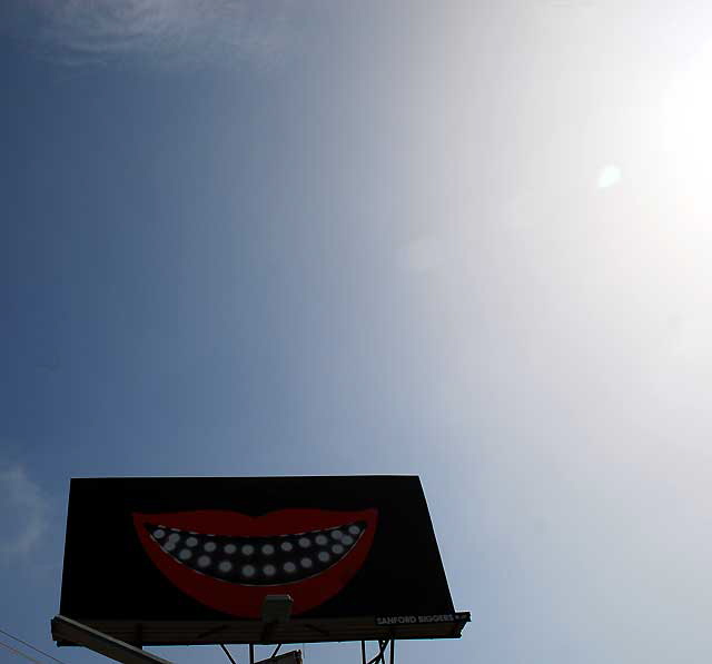 "Big Smile" billboard, LA Brea at First, just south of Hollywood 