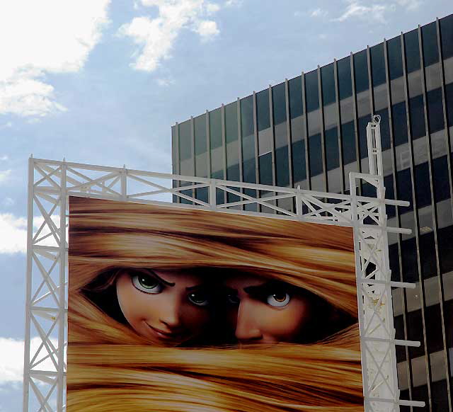 Billboard for "Tangled" - Hollywood Boulevard