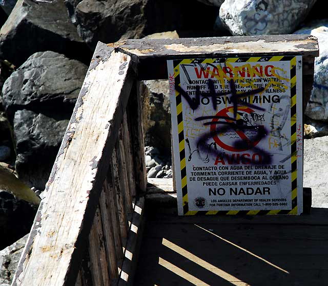 Stairs to the beach, Pacific Coast Highway in Malibu, just south of Topanga Canyon