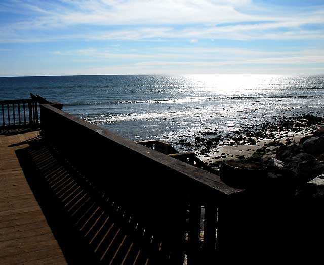 Stairs to the beach, Pacific Coast Highway in Malibu, just south of Topanga Canyon