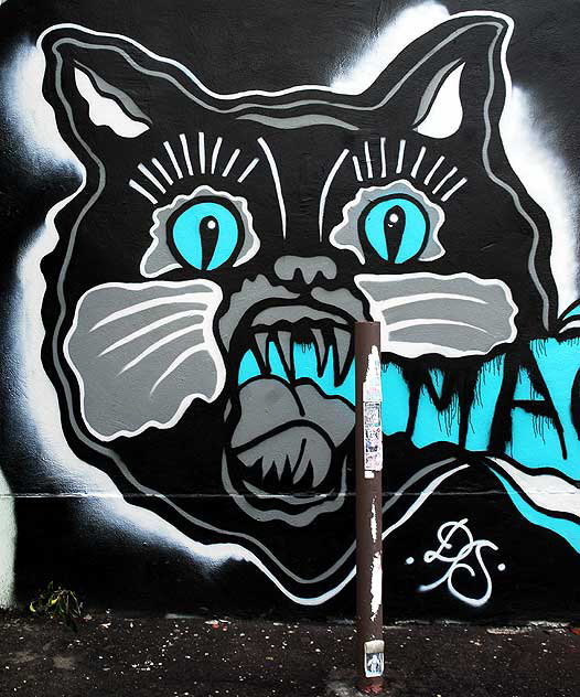The "Macbeth Cat" - parking lot off Melrose Avenue