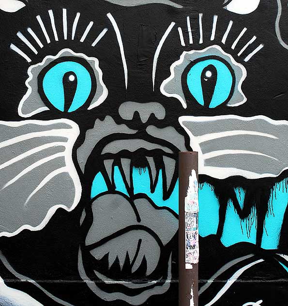 The "Macbeth Cat" - parking lot off Melrose Avenue