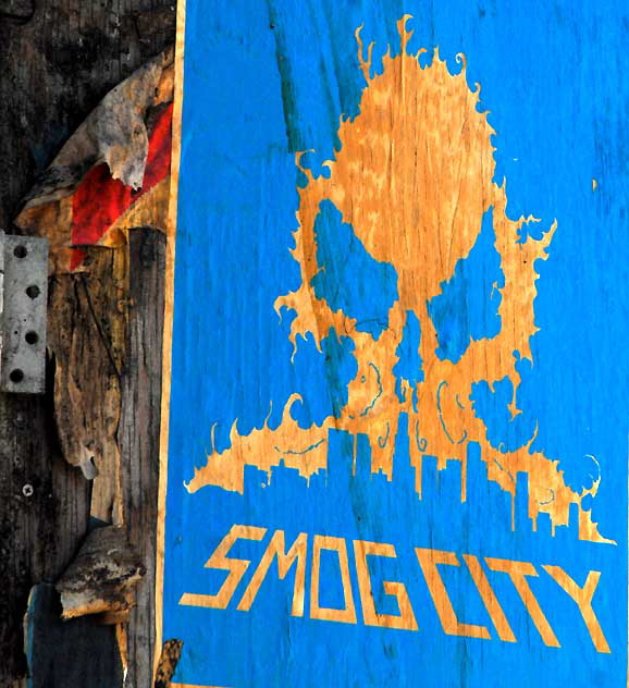 Smog City - empty lot at 1260 Sunset Boulevard, between Echo Park and Chinatown