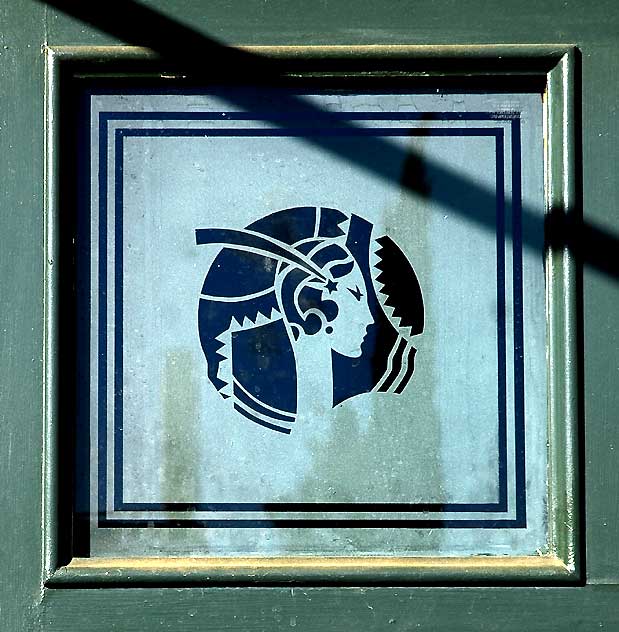 Green door at the Hollywood Athletic Club, Sunset Boulevard