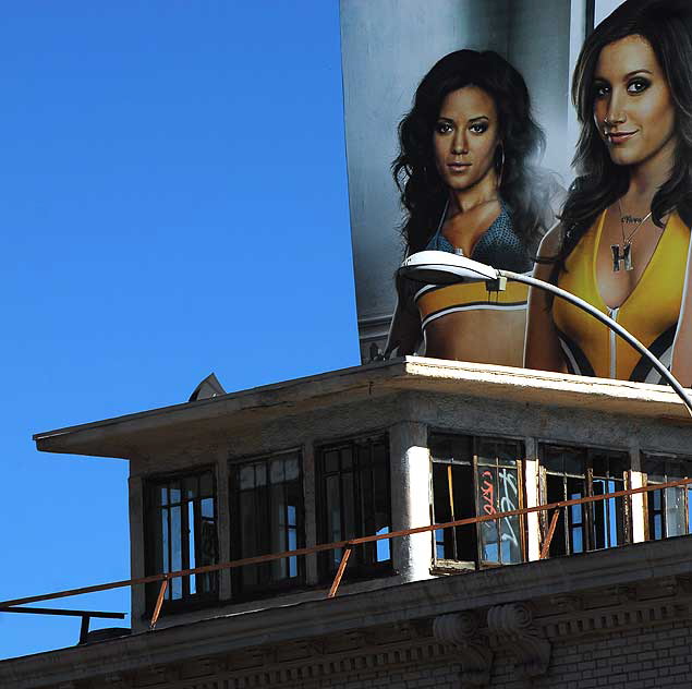 Billboard at Hollywood Intersection 