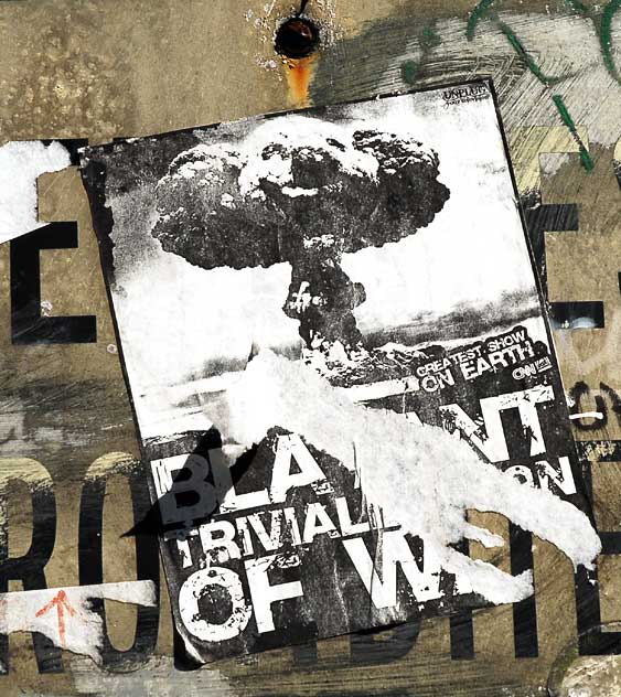 Anti-War "Clown Bomb" poster, Venice Beach