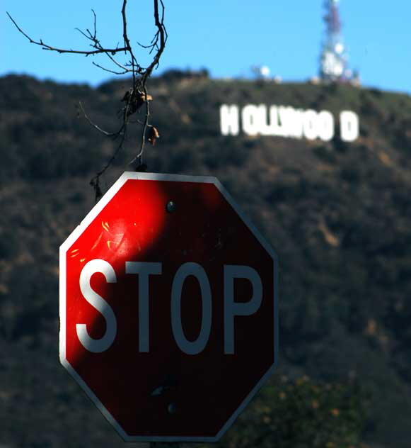 View from Mulholland Drive above Hollywood