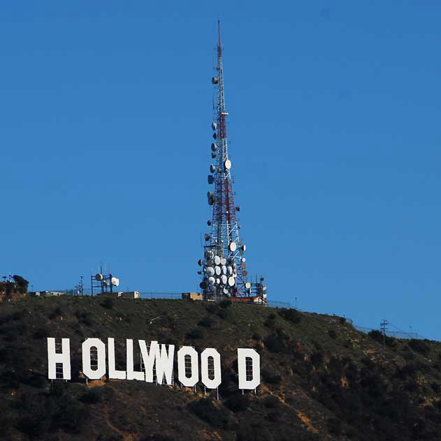 View from Mulholland Drive above Hollywood