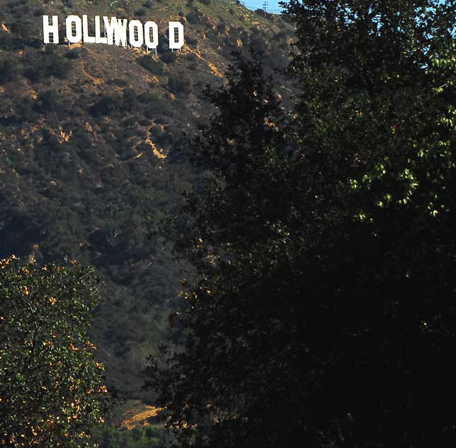 View from Mulholland Drive above Hollywood