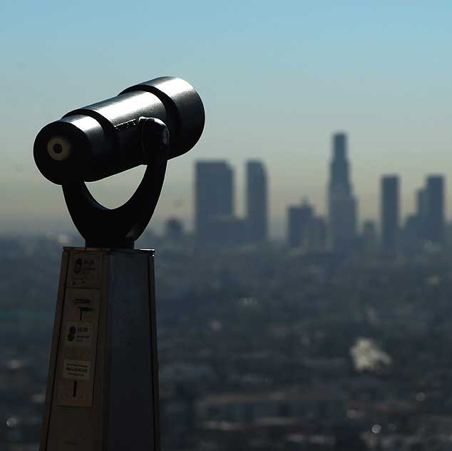 View from Mulholland Drive above Hollywood